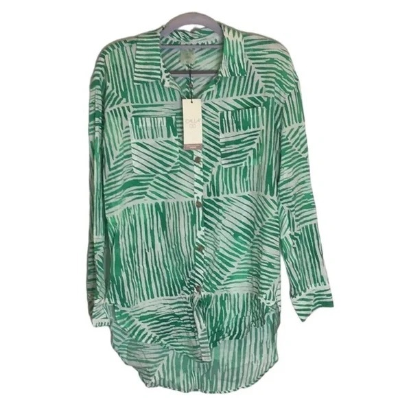 Calia | by Carrie Underwood |L/S Utility Shirt Beach Cover Up XS - Picture 5 of 9